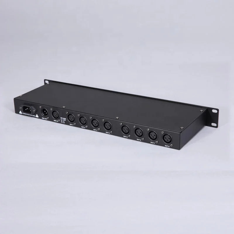 8 Way Dmx Distridutor 8 Road signal Amplifier 8 signal Distribution Outputs With Independent Electrical Isolation