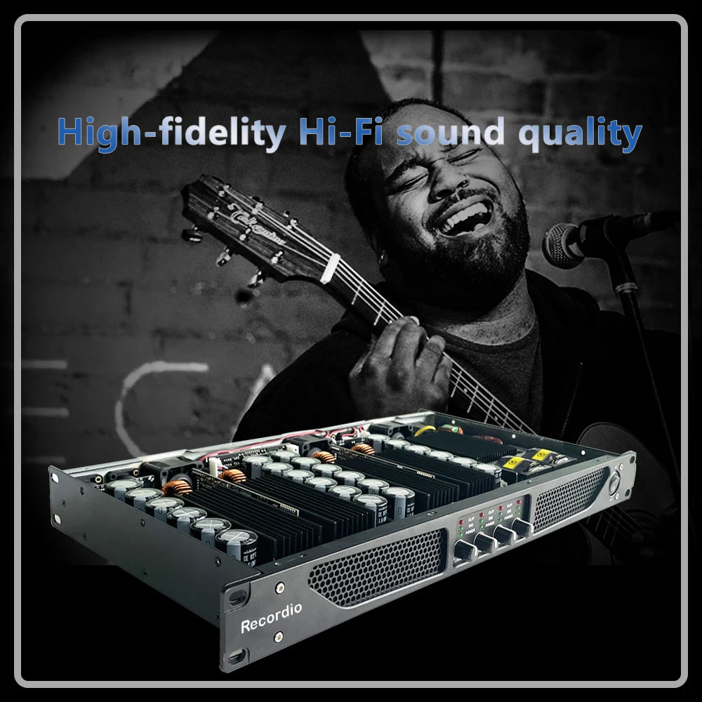 GAP-D2500 Latest Professional Active Amplifier 550W 2-Channels High Power 112dB SNR 30k Input Impedance Amazing Sound Karaoke