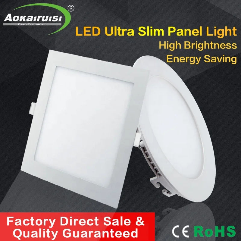 Energy Saving 3W & 4W Standard Size Frameless LED Panel Light Ceiling Light