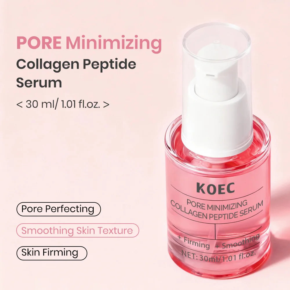 KOEC Minimizing Collagen Peptide Serum Ampoule Collagen Serum for Face Hydrating  Anti-aging Skin Care Private Label OEM
