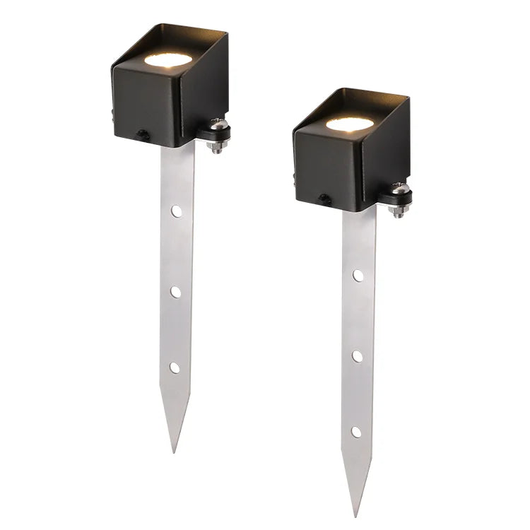 USA Warehouse LT9102P Low Voltage 9-17V AC/DC 3W 240lm Mini Beam Integrated Led Garden Stake Light for Stair Stone Wall Rock