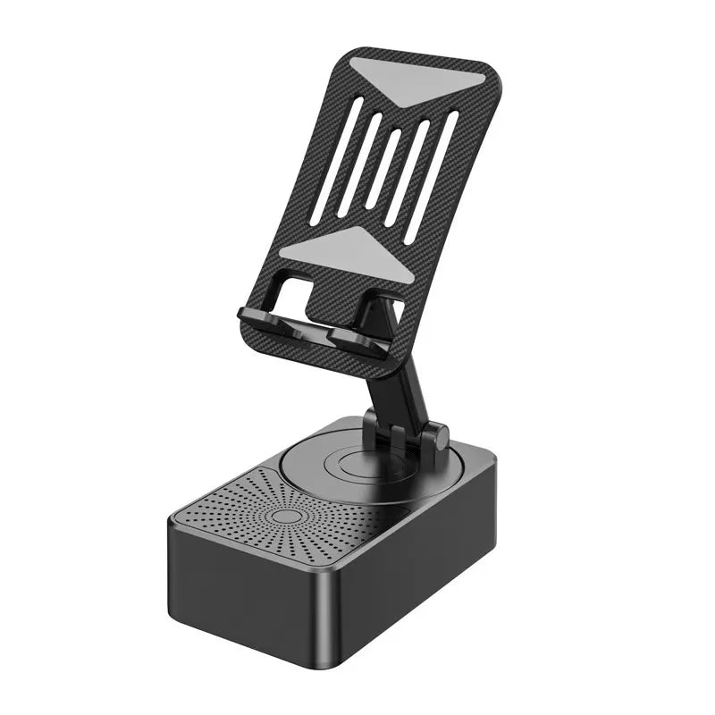 Latest 3-in-1 Portable Wireless Mini BT Music Box Blue Tooth Speaker Phone Holder Practical Mini Portable Playback Device