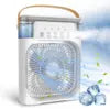 OEM Ingunar Portable Air Conditioners Fan, Air Cooler Humidifier Fan With 7 Colors LED Light Desktop Air Cooler Fan, Portatil
