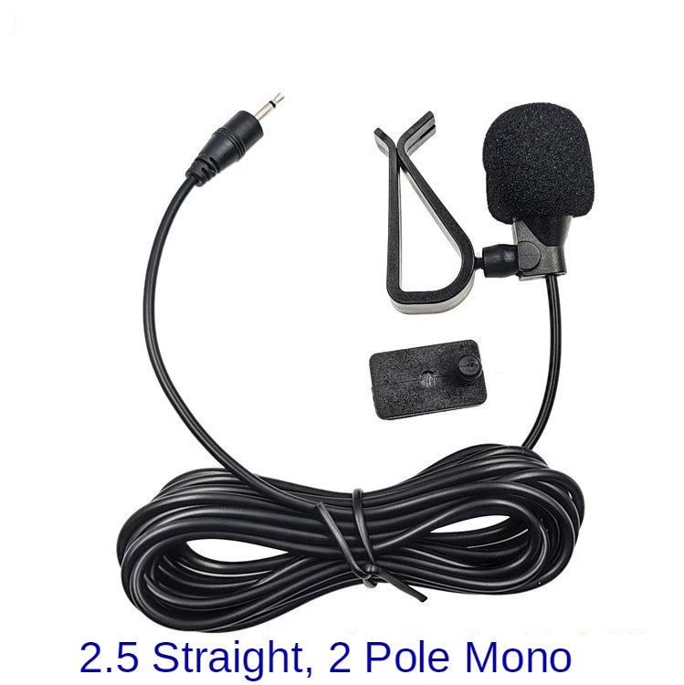 Car Microphone Audio Navigation Wired Clip External Wires Auto Mics Radio 3m Long Mic Stereo 3.5mm Mono 2.5mm SM Lotus Jack Plug
