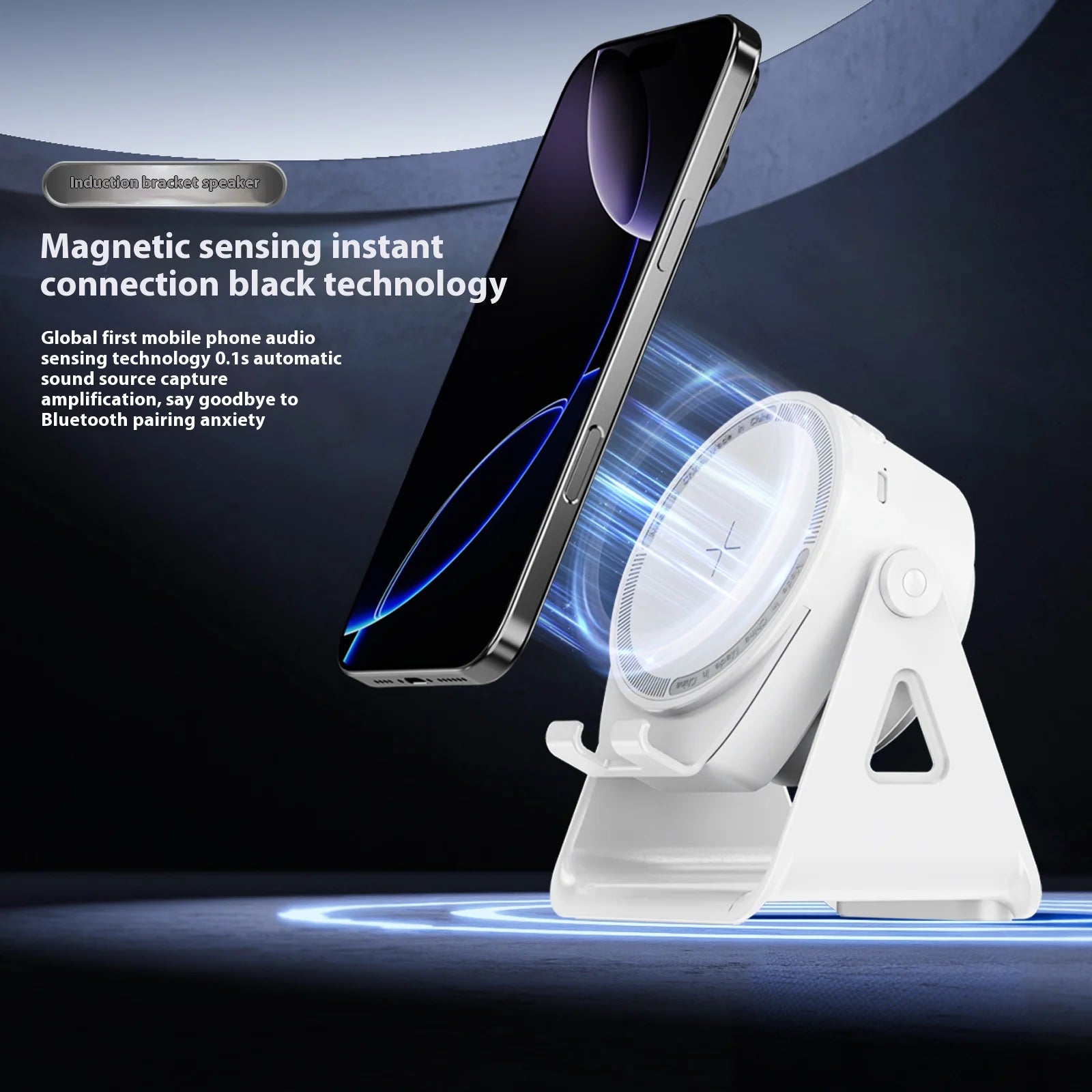 Magnetic RGB Mini  Speaker  Trendy Audio Gadget for Teens, Travel & Study