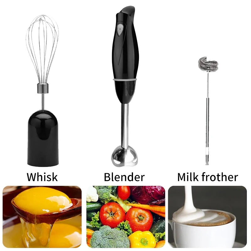 PANCERKA   800W High Power 5 in 1 Multi Functional Handheld Mixer Professional Electric Multi-Purpose Blender