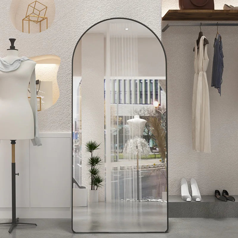 80*180cm Contemporary Glass Full Length Long Standing Mirror Antioxidative Big Wall Mirror ultra clear