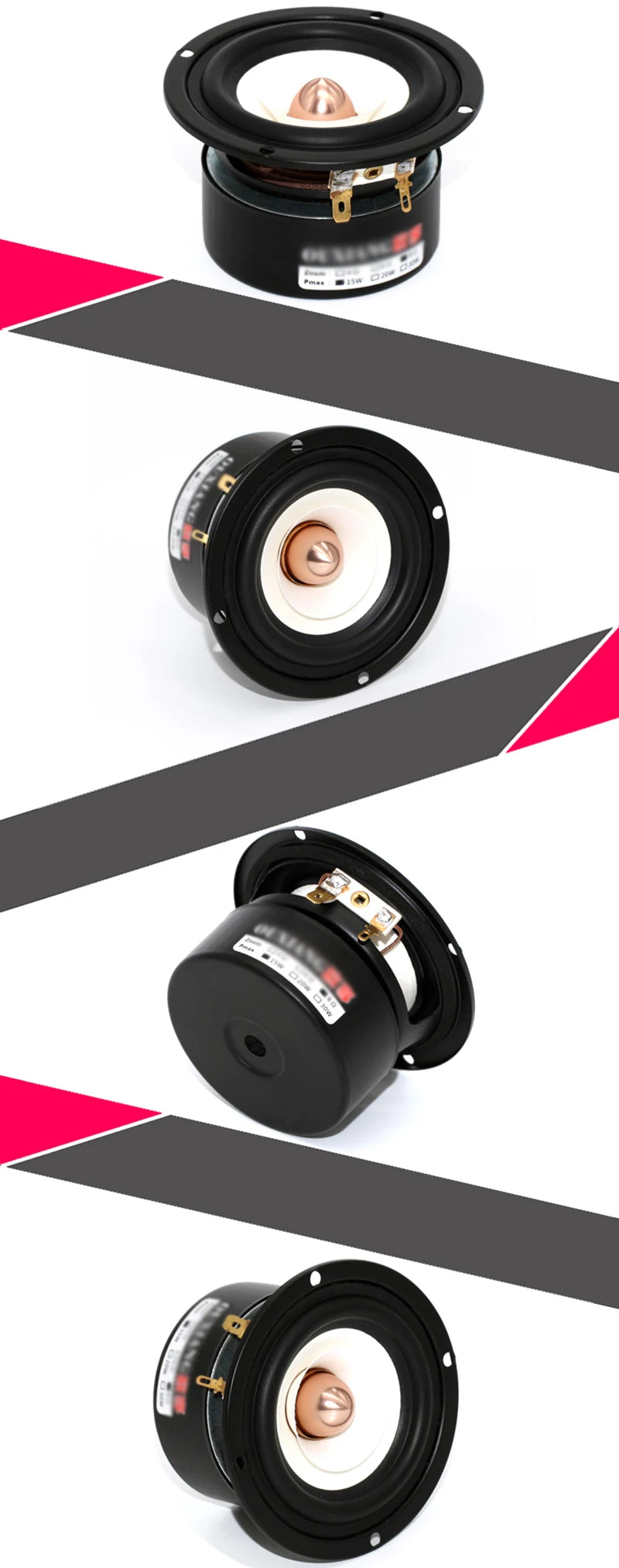3 Inch Audio Speaker 4Ohm 8Ohm 15W Full Range Speakers Hifi Mediant Bass Loudspeaker For Home Theater DIY
