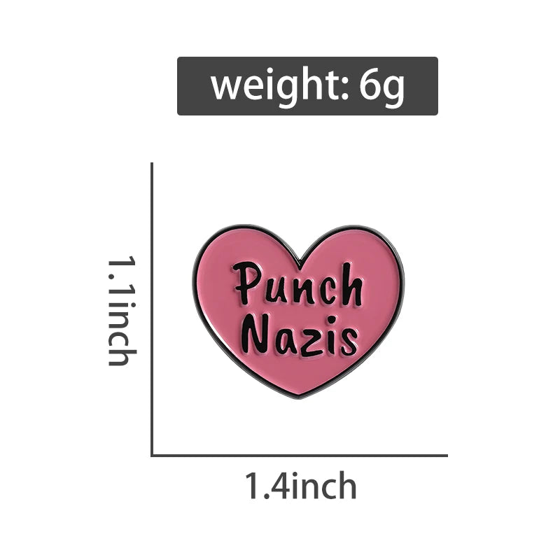 Defend Justice Enamel Pin Stand for Rights Anti Hate Metal Brooch Lapel Badge Jewelry Gift for Friends