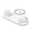 Tabletop 15W Fast Charging 6 in 1 Rotate Holder Universal Wireless Chargers 3 in 1 Dock for iPhone 15 14 13 12 Wireless Charging