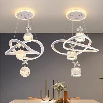 Modern Simple 2700K Cross-Border Restaurant Dining Room Chandelier Advanced Sense Pendant Lights Zhongshan Lamps Internet