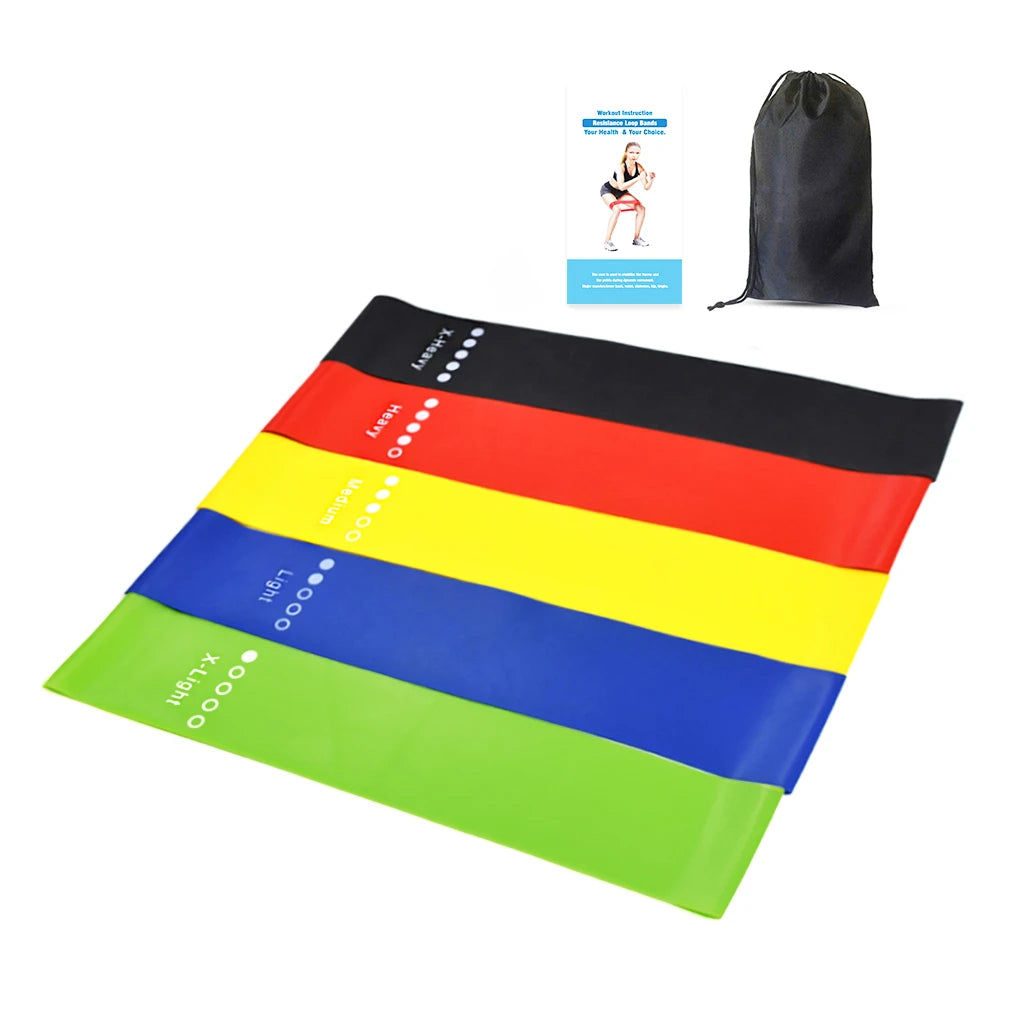 Factory Latex Rubber Elastic Loop Resistance Bands Stretching Hip Booty Yoga Bands Workout Home Gym Exercise Fitness Bands