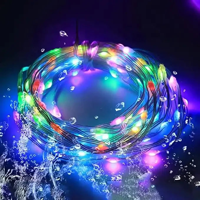Etop Custom 3 Lines Seed Light DC12V Fairy String Lighting Waterproof Decorative Lights for Christmas Decoration Wedding Party