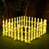Waterproof Outdoor Solar & Plug Garden Fence Decorative Lighting for Christmas Tree and Courtyard Decoration