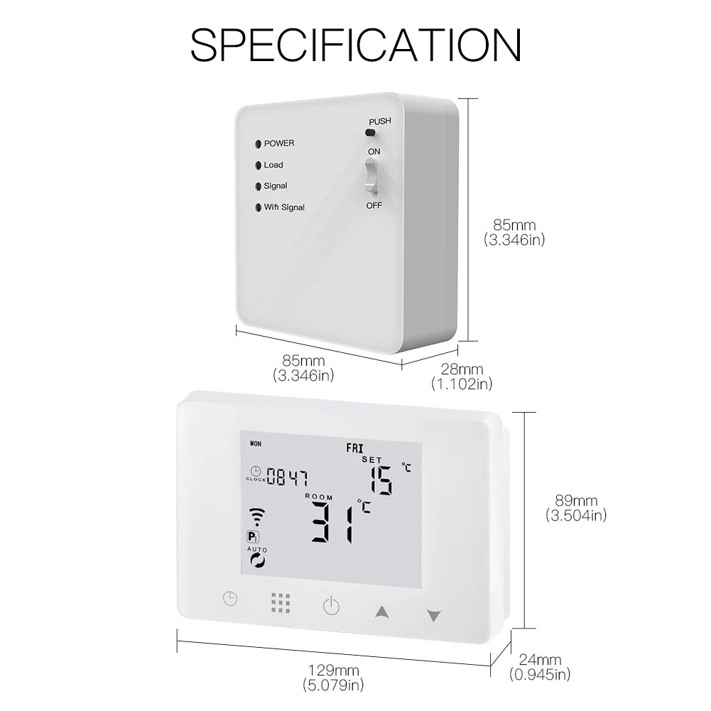 Wireless Temperature Sensor Add on for Smart Radiator Thermostats Easy DIY Installation