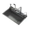 Kitchen Faucet and Sink Set LED Digital Display With Pull-Out Faucet Stainless Steel Kitchen Sinks
