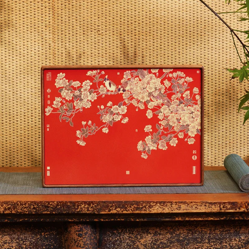 Flowers and Birds Retro Office Home Living Room Tabletop Showpiece, Suitable for Elderly Home Birthday Gift, Used for Room Decor