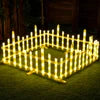 Waterproof Outdoor Solar & Plug Garden Fence Decorative Lighting for Christmas Tree and Courtyard Decoration