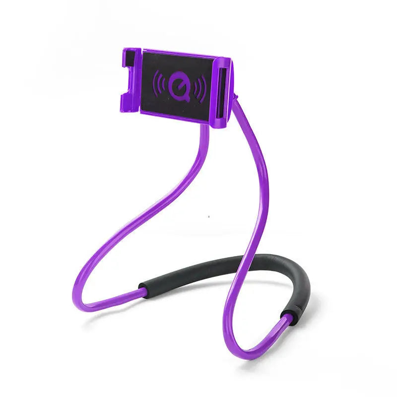 360 Degree Rotation Mobile Phone Holder Universal Lazy Flexible Hang Neck Stand Convenient Access for Mobile Devices