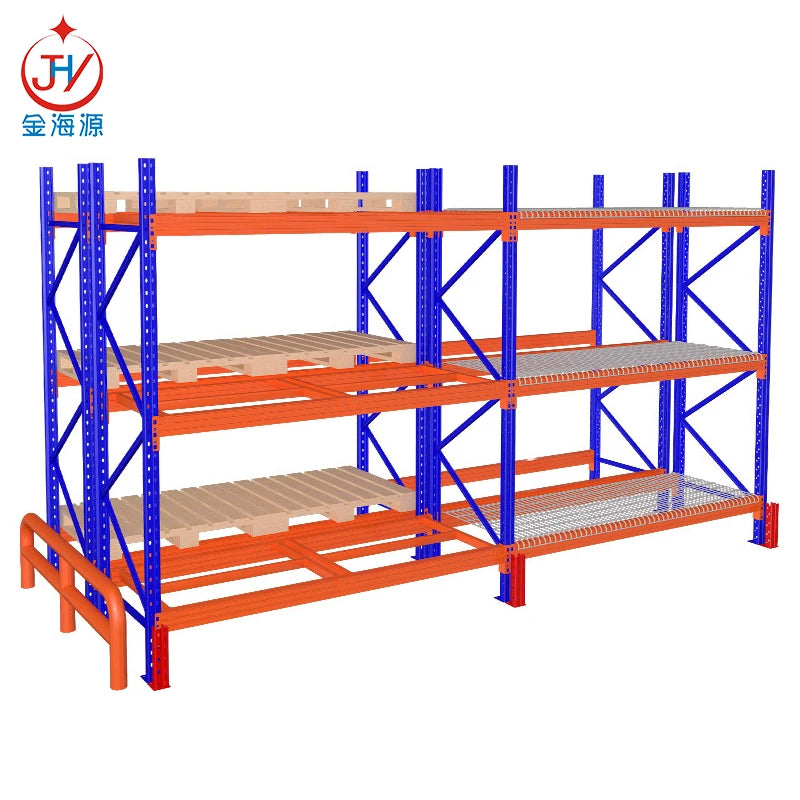 Durable Steel Racking Systems Metal Shelves for Safe and Organized Pallet Metal Storage Rack in Industrial Spaces