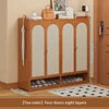 Modern Tall Standing Shoe Rack for Dormitories Apartments Space-Saving Multi-Layer Shoe Cabinet Dustproof Feature for Entryway