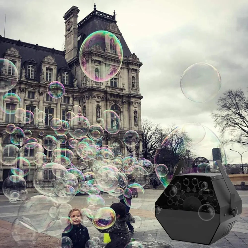Kids Mini Remote Control Automatic Stage Soap Bubble Machine Powpartyofessional Bubbles Machine for Wedding Party DJ Children