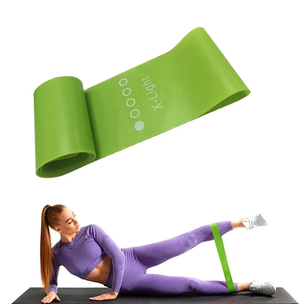 Mini Latex Yoga Workout Gym Fitness Bands Elastic Loop Yoga Stretch Resistance Exercise Band for Body Building Physical Therapy