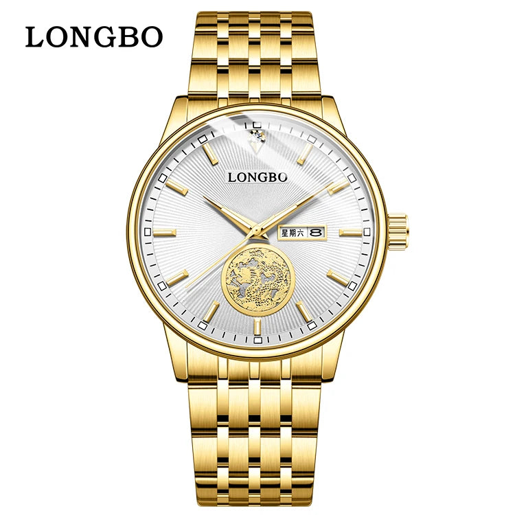 Wholesale Made in Prc Men Sport Watch Design Wholesale Waterproof Diamond Quartz Luxury Gold Watch Calendar Dial Display Minim
