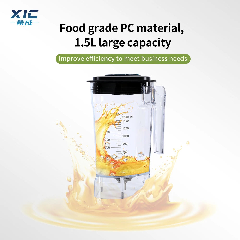 Best Selling High-Speed Desktop Electric Smoothie Machine Soundproof Cover Fruit Blender Ice Crusher Juice Mixer