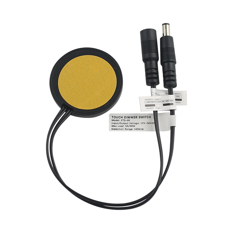 Can Penetrate 40mm Wooden Panel Sensor Switch LED Touch Sensor 12V 24V 60W Touch Switch, Suitable for Hidden Installation