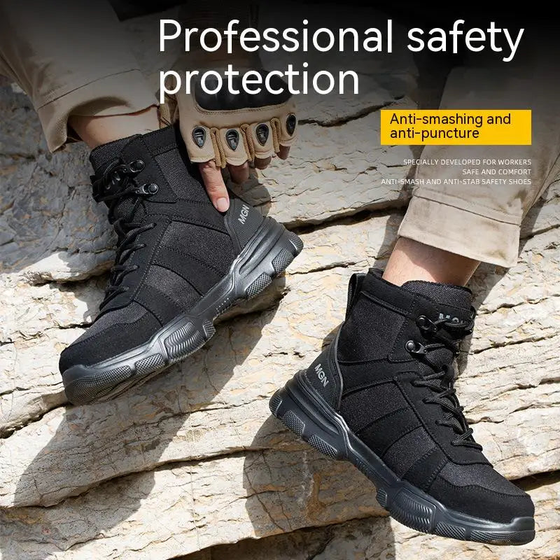 Diansen 211 Men's 48 Plus Size Anti-Puncture Security Boots & Work Safety Sneakers with Steel Toe Non-Slip