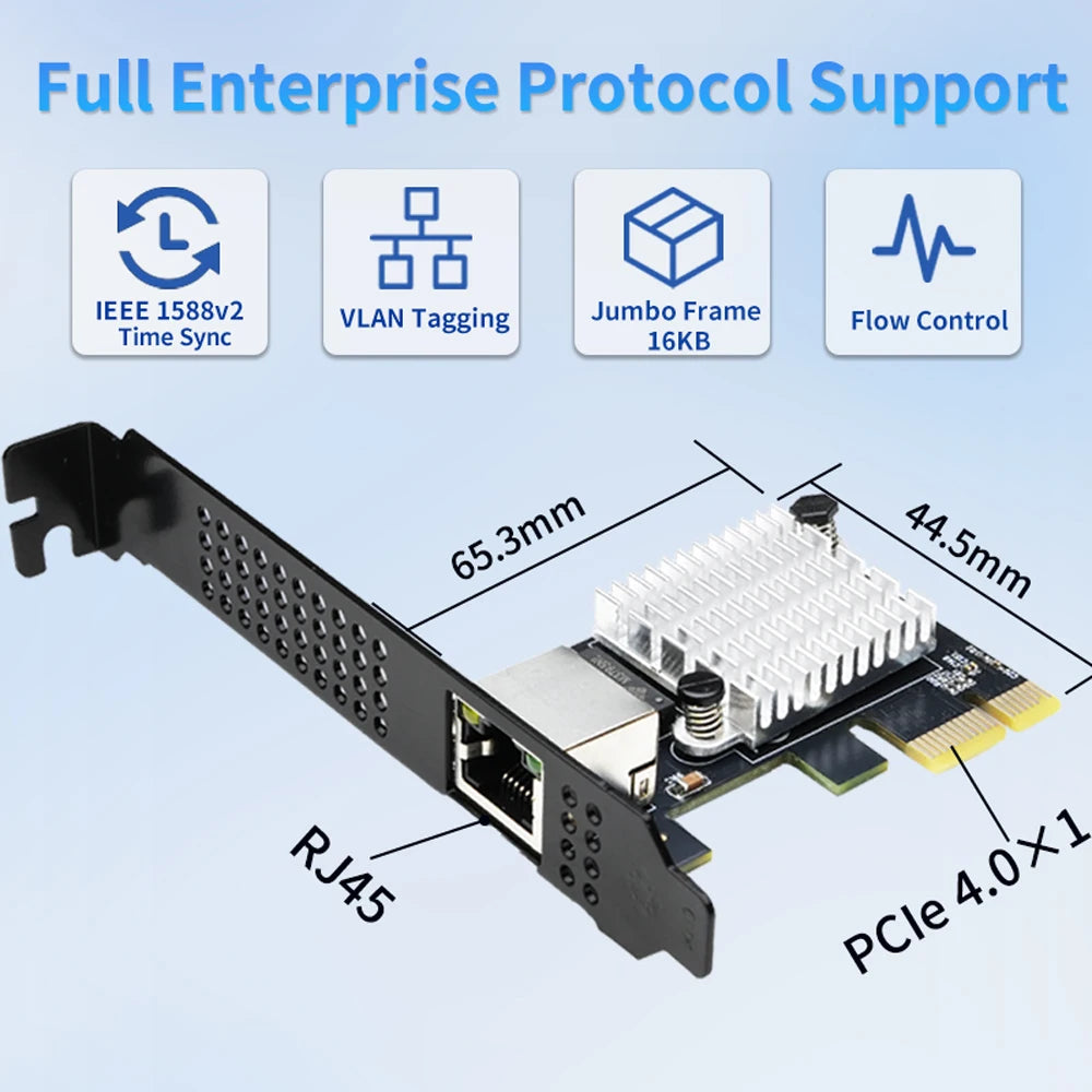 10G Ethernet Network Card PCIe 4.0 | Server Desktop Adapter RJ45 | Wholesale OEM Factory Direct