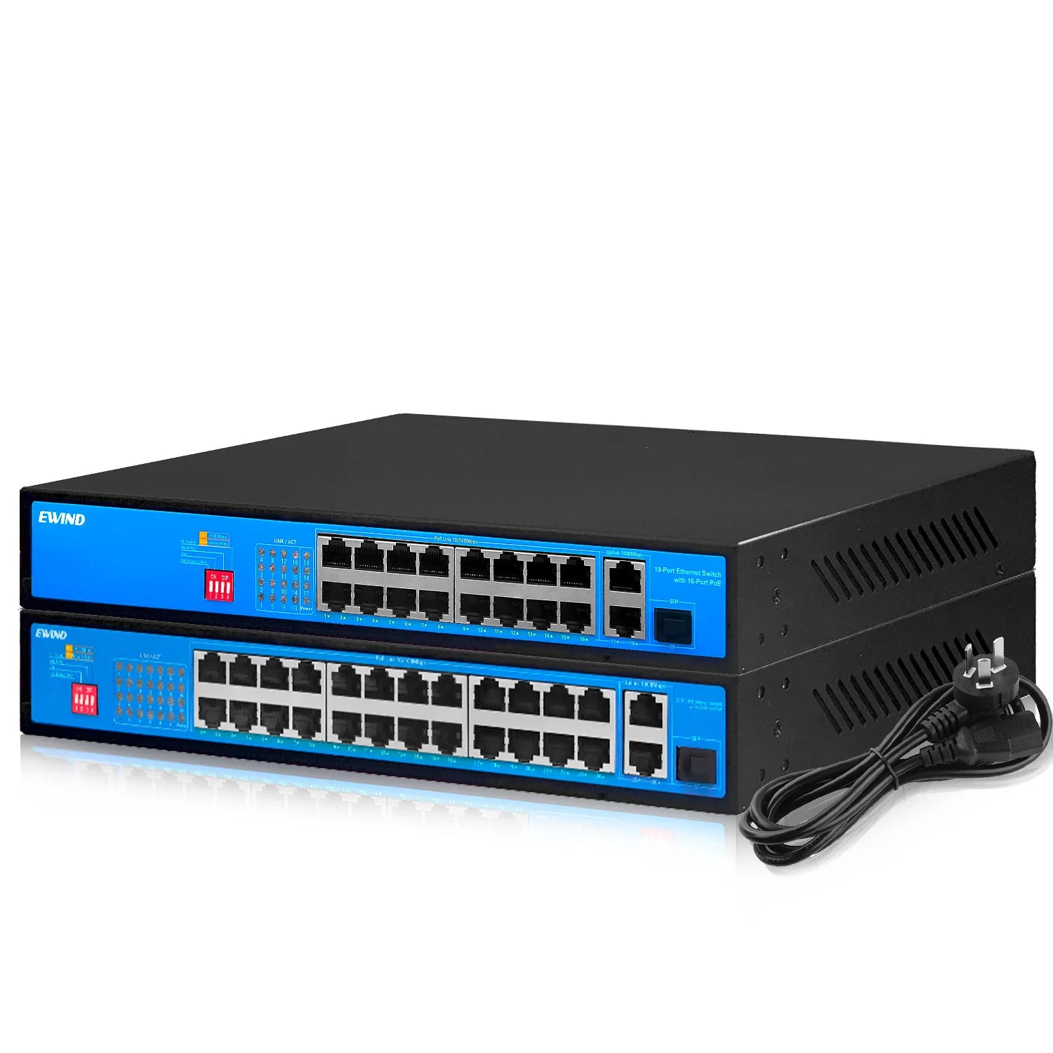 Professional PoE Switch Factory 4/8/10/16/24/48 Port 100M or Full Gigabit Network Switch Original Manufacturer for CCTV Security