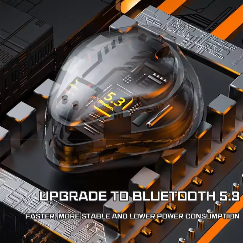 TWS BT5.3 RGB Gaming Headsets Low Latency True Stereo Wireless Earbuds ENC Noise Cancelling Headphones TWS Earphones