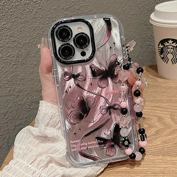 PH010 Butterfly Feather Yarn Phone Case for iPhone 15/14 16plus/13pro 12/11 XS New Edition High Beauty for Mobile Devices