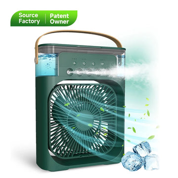 OEM Ingunar Portable Air Conditioners Fan, Air Cooler Humidifier Fan With 7 Colors LED Light Desktop Air Cooler Fan, Portatil