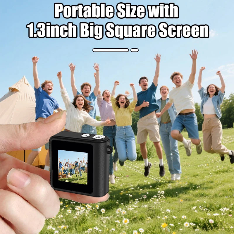 1080P Full HD Small Digital Camera X8 With Flashlight and Photo Filter for Retro Photo, Keychain Smart Camera Gadget