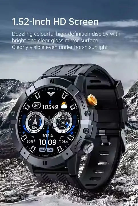 Outdoor Rugged Smartwatch C29 BT Calling Fitness Tracker Sleep Monitor Support Multi-sport Modes Smart Watches