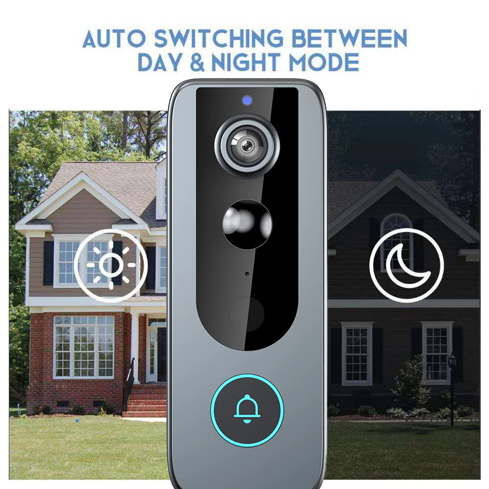 New Tuya Video Door Bell Camera Motion Detection Wireless Smart Wifi Full 1080p Doorbell With Built-in 4000mah Battery