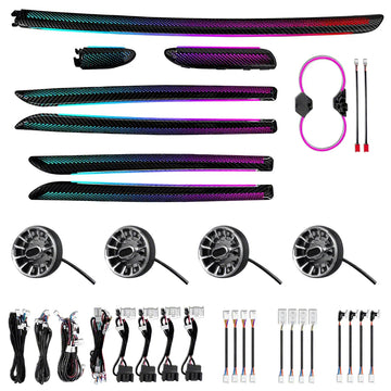 64 Colors Dynamic Ambient Light for Audi A3 S3 8V 2013-2020 Car Interior Lighting Upgrade Accessories Air Vent Light