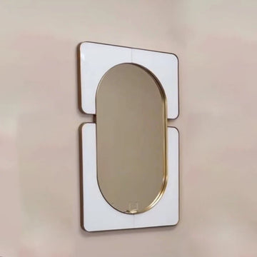 80x60CM Factory Price Large Modern Gold Metal Frame Wall Art Living Room Home Decor Hanging Mirror for Sale Dropshipping DDP
