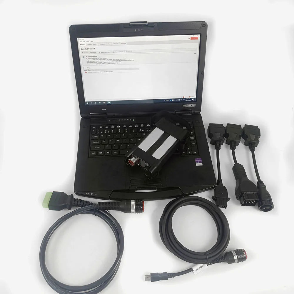 CF54 Laptop Construction Equipment PTT Tech Tool dev2tool.exe Software Heavy Duty Truck DIAGNOSTIC Tool Vocom II 88894000 Vocom2