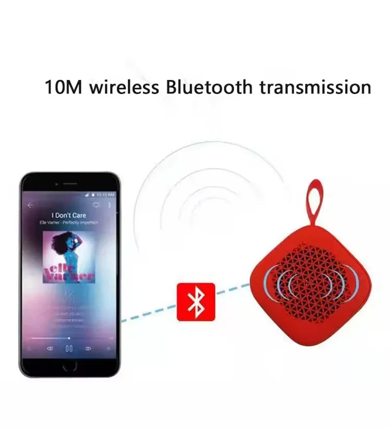 Manufacturer New Portable Handheld Speaker Glowing Colorful Wireless Speaker Design Lights Small Gift Promotional USB Gadget