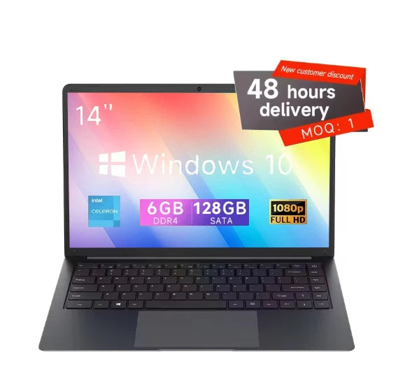 Cheapest Win10 Laptop Computer OEM 14 Inch 6GB RAM 128GB 256GB 512GB Personal & Home Laptops