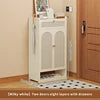 Modern Tall Standing Shoe Rack for Dormitories Apartments Space-Saving Multi-Layer Shoe Cabinet Dustproof Feature for Entryway