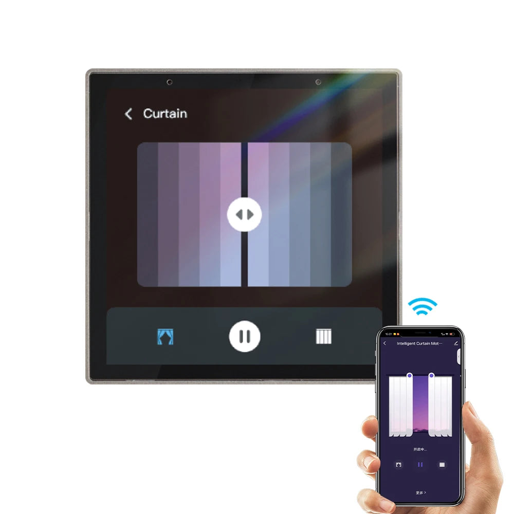 Tuya Smart Home Zigbee Gateway Center Control Panel for Control the Lights, Curtains, Other Smart Home Devices