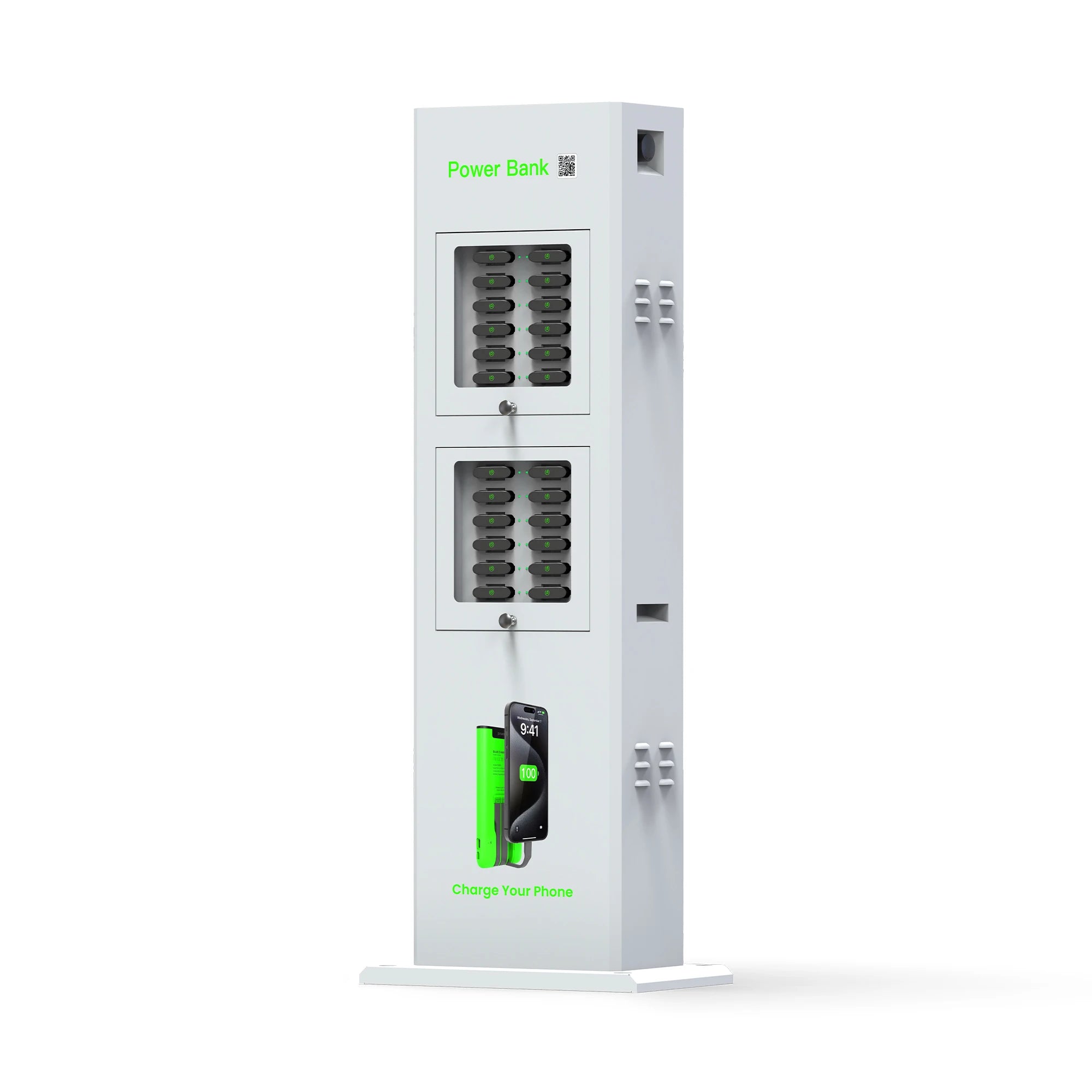 24 Slots Share Power Banks Rental Station Cell Phone Charging Station Kiosk Fast Charger Vending Machine for Out Door
