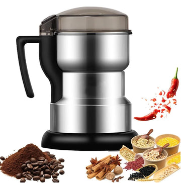 Portable Stainless Steel Personal Blender Classic Design Reusable Electric Coffee Bean Grinder Handheld Kettle for Home Hotel