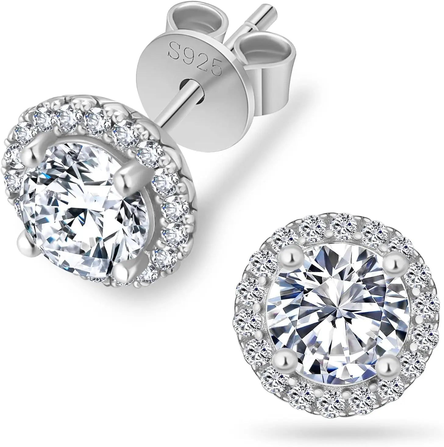 USA 3ct VVS Moissanite Earring Men Women Hip Hop Fine Jewelry Pass Diamond Tester 925 Sterling Silver Iced Out Diamond Earring