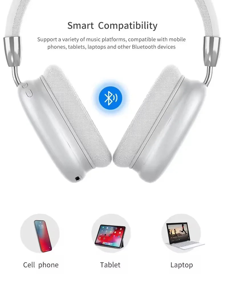 Us/Eu Top-Tier Noise-Cancelling Air Spatial Audio Pods  Head-Mounted Max TWS Wireless Headphones with Valid Serial Numbers